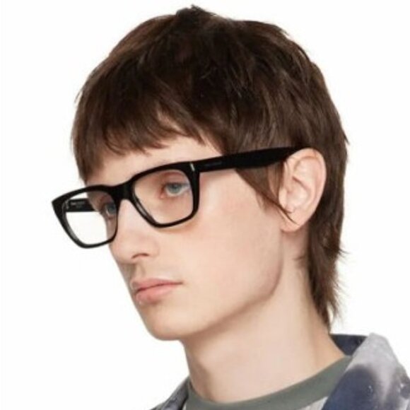 Saint Laurent SL598OPT 003 Eyeglasses Havana 56mm Rectangle Frame - Picture 3 of 12